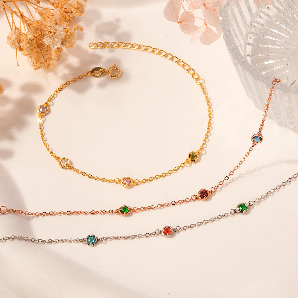 Multi Birthstone Bracelet