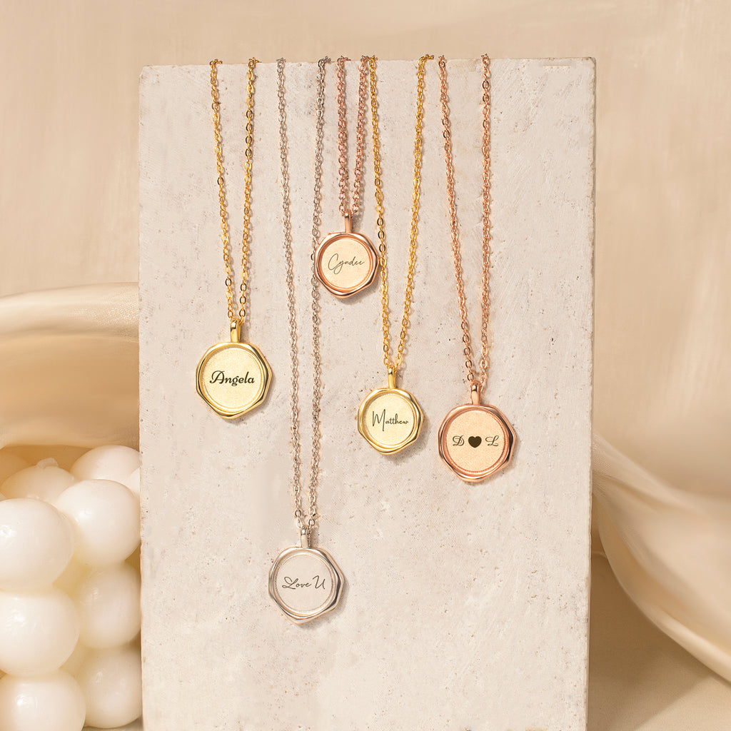 Custom Text Stamped Necklace