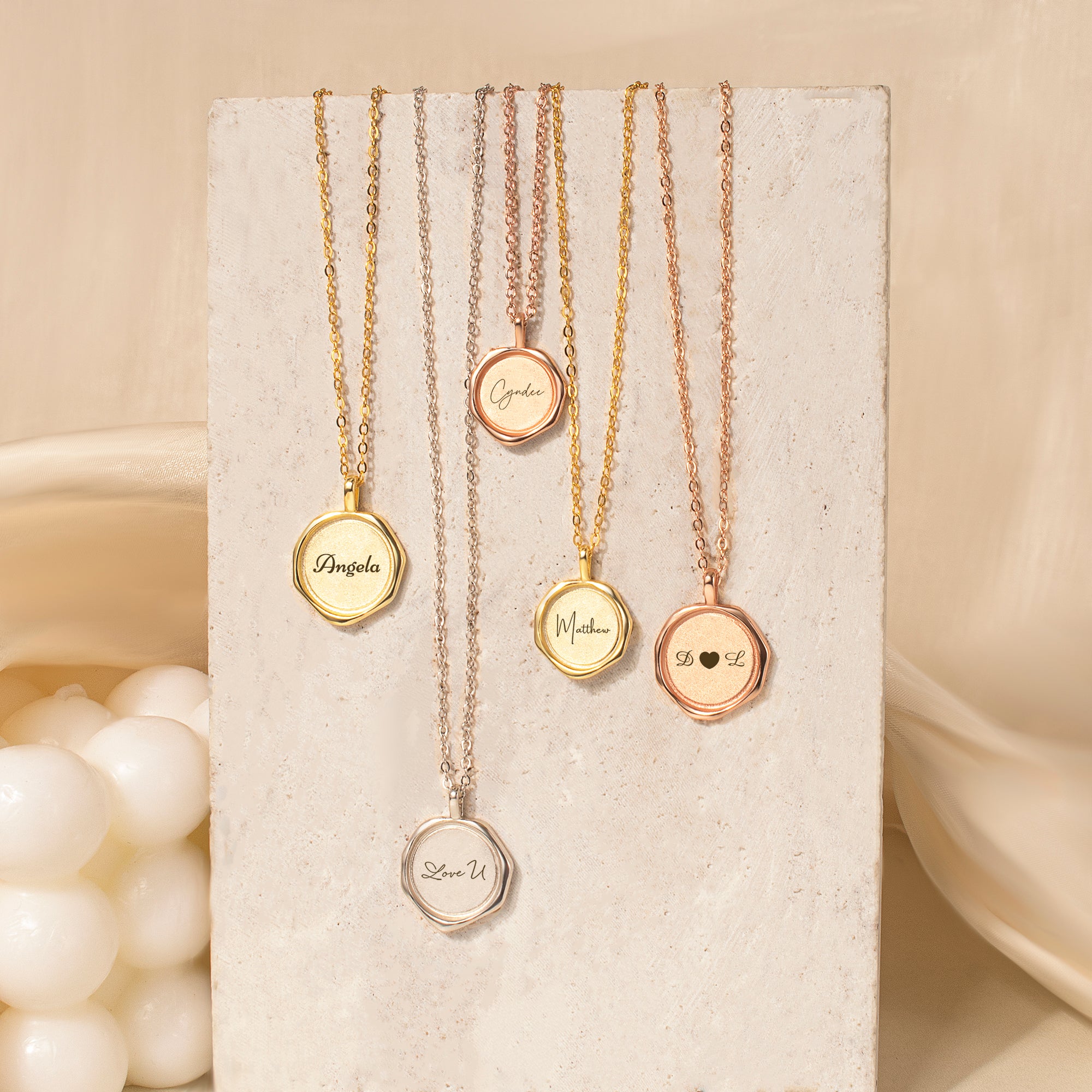 Custom Text Stamped Necklace