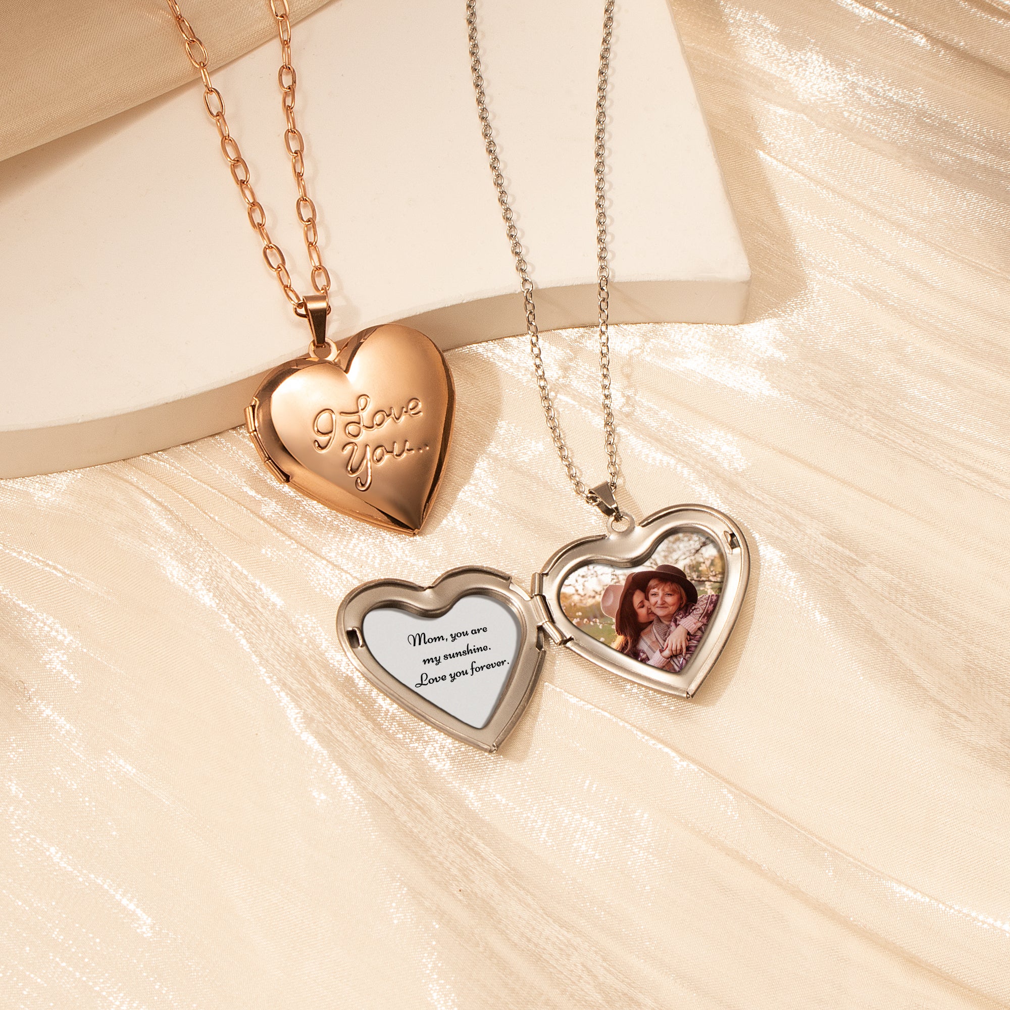 I Love You Heart Photo Locket