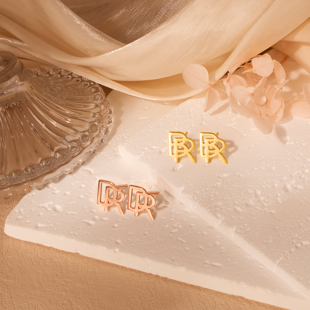 Personalized 2 Initial Earrings