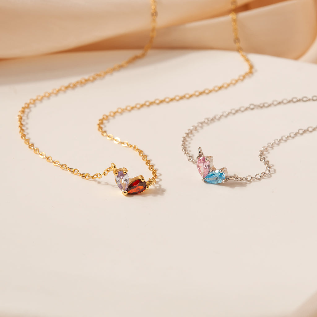 Birthstone Heart Necklace