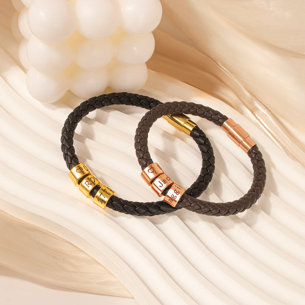 Custom Braided Rope Bead Bracelet