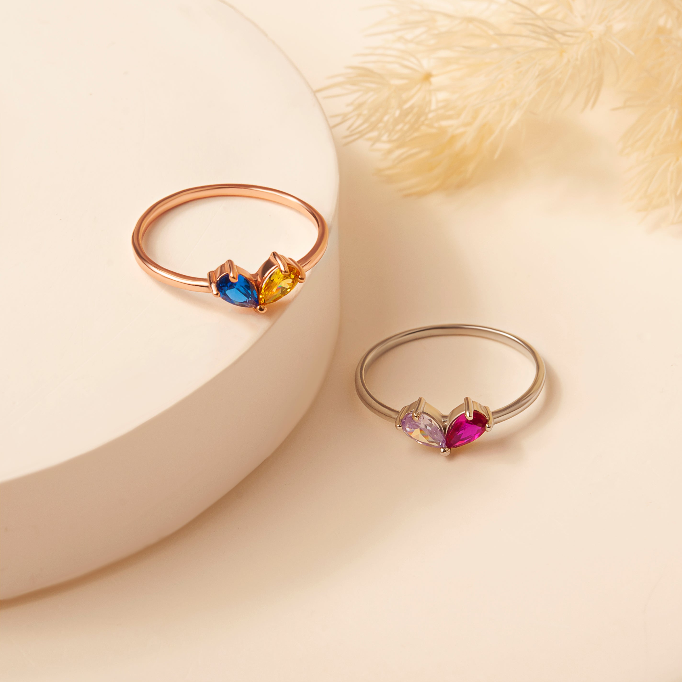 Birthstone Heart Ring