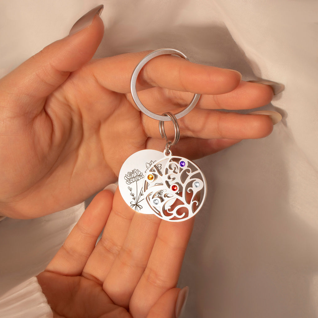 Build Your Own Bouquet Birthstone Tree of Life Necklace