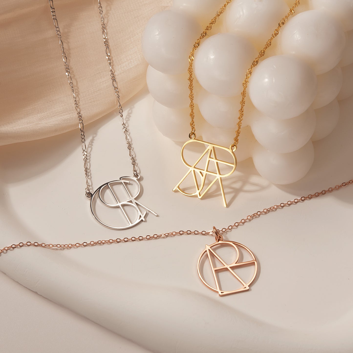 Unique Design Name Logo Necklace