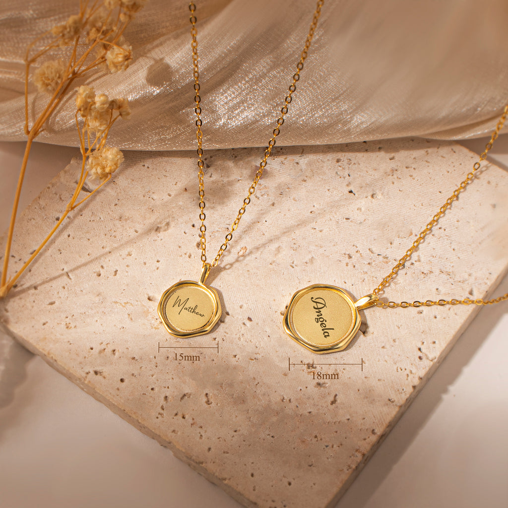 Custom Text Stamped Necklace