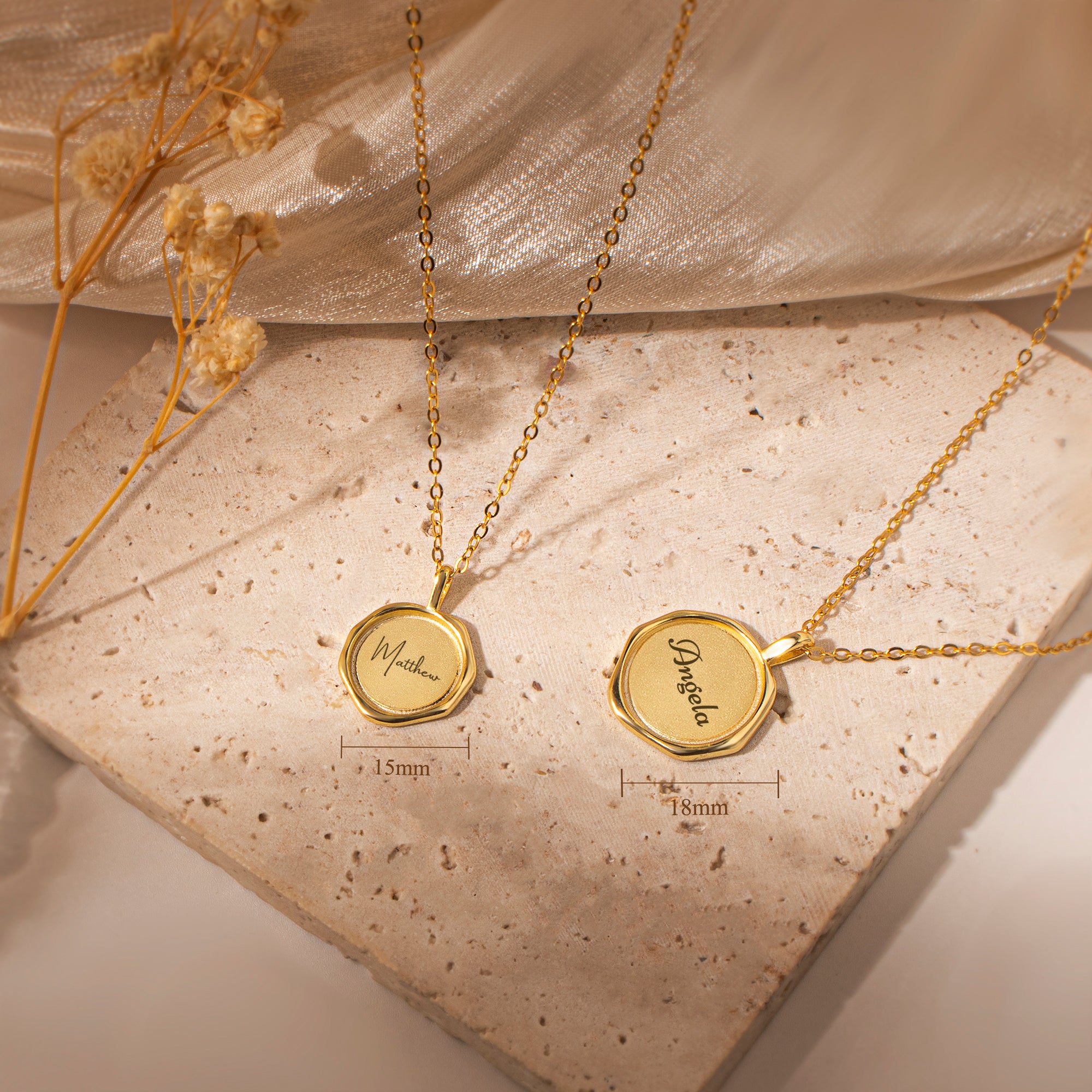 Custom Text Stamped Necklace