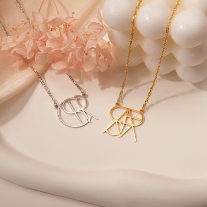 Unique Design Name Logo Necklace