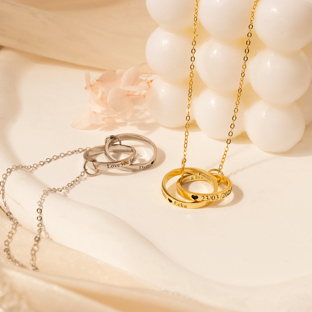 Interlocking Rings Necklace