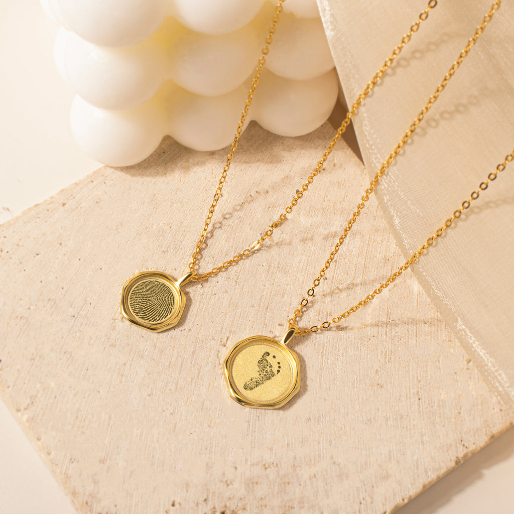 Fingerprint Stamped Necklace