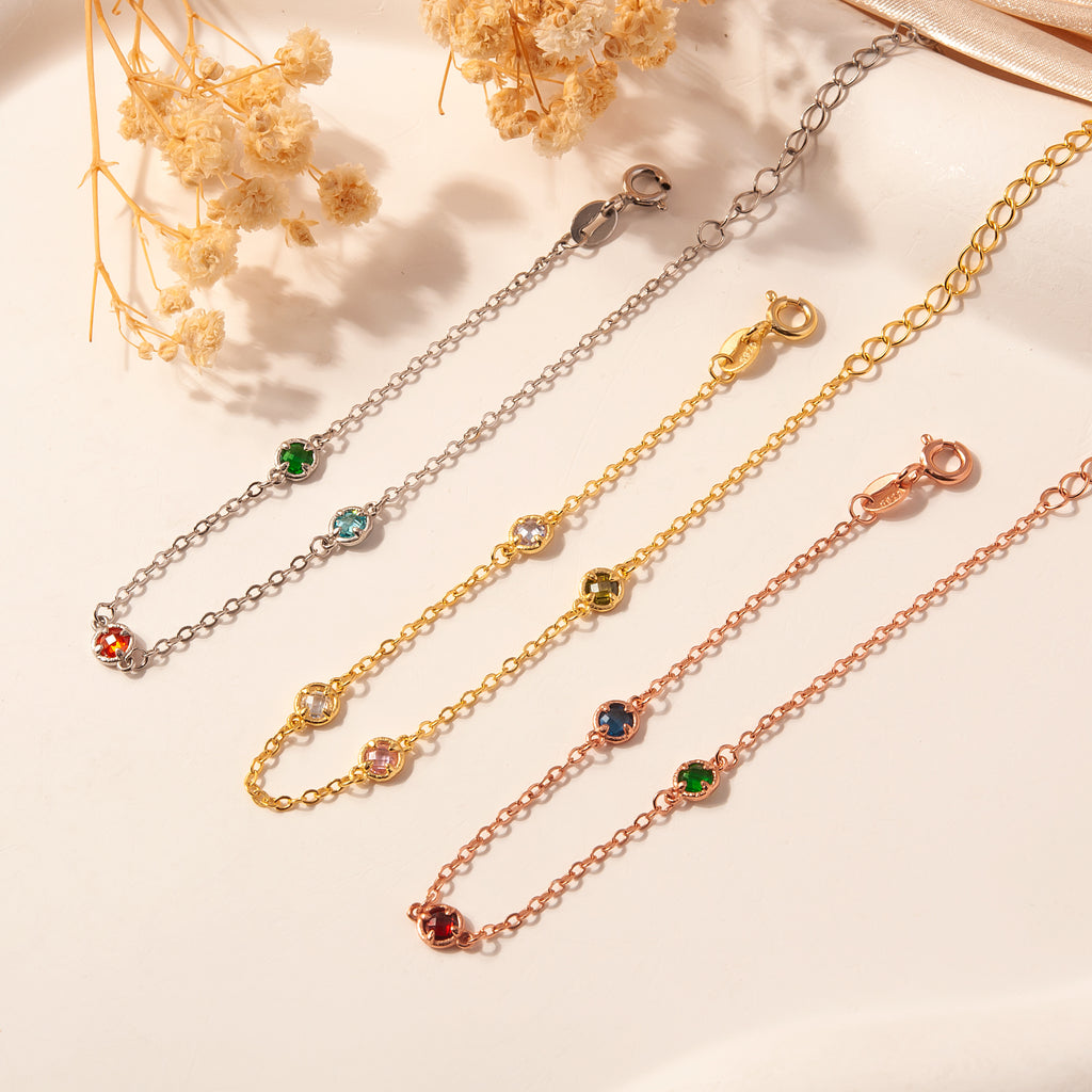 Multi Birthstone Bracelet