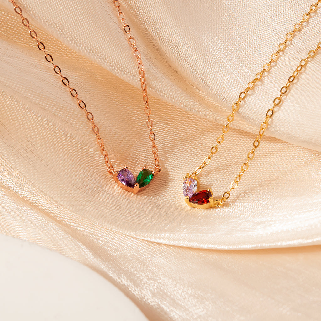 Birthstone Heart Necklace
