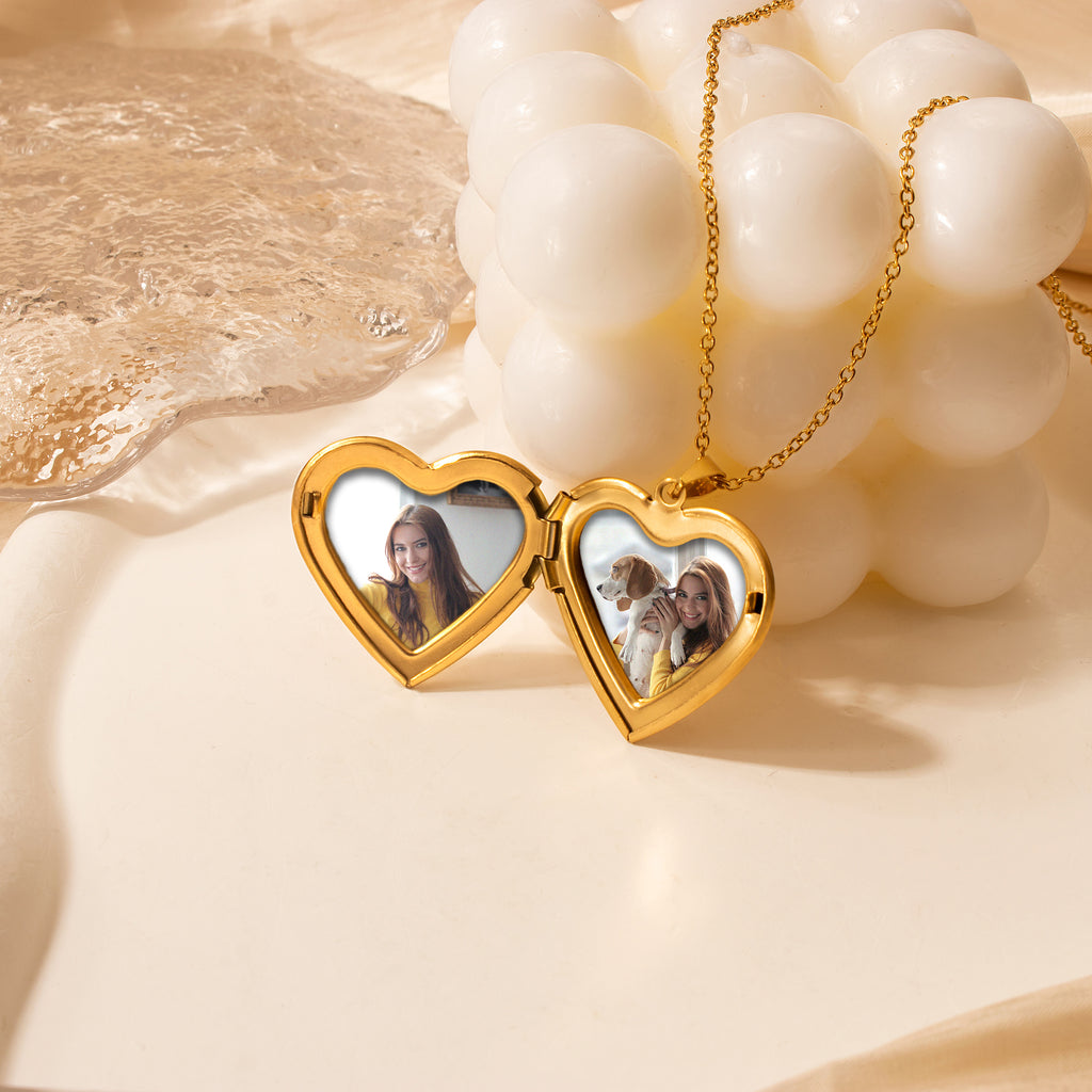 Birth Flower and Name Locket Necklace