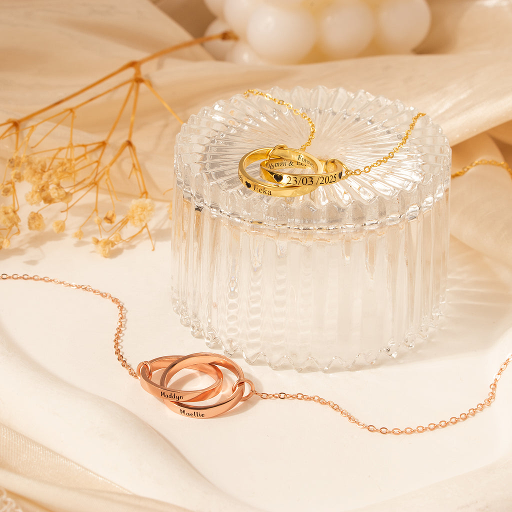Interlocking Rings Necklace