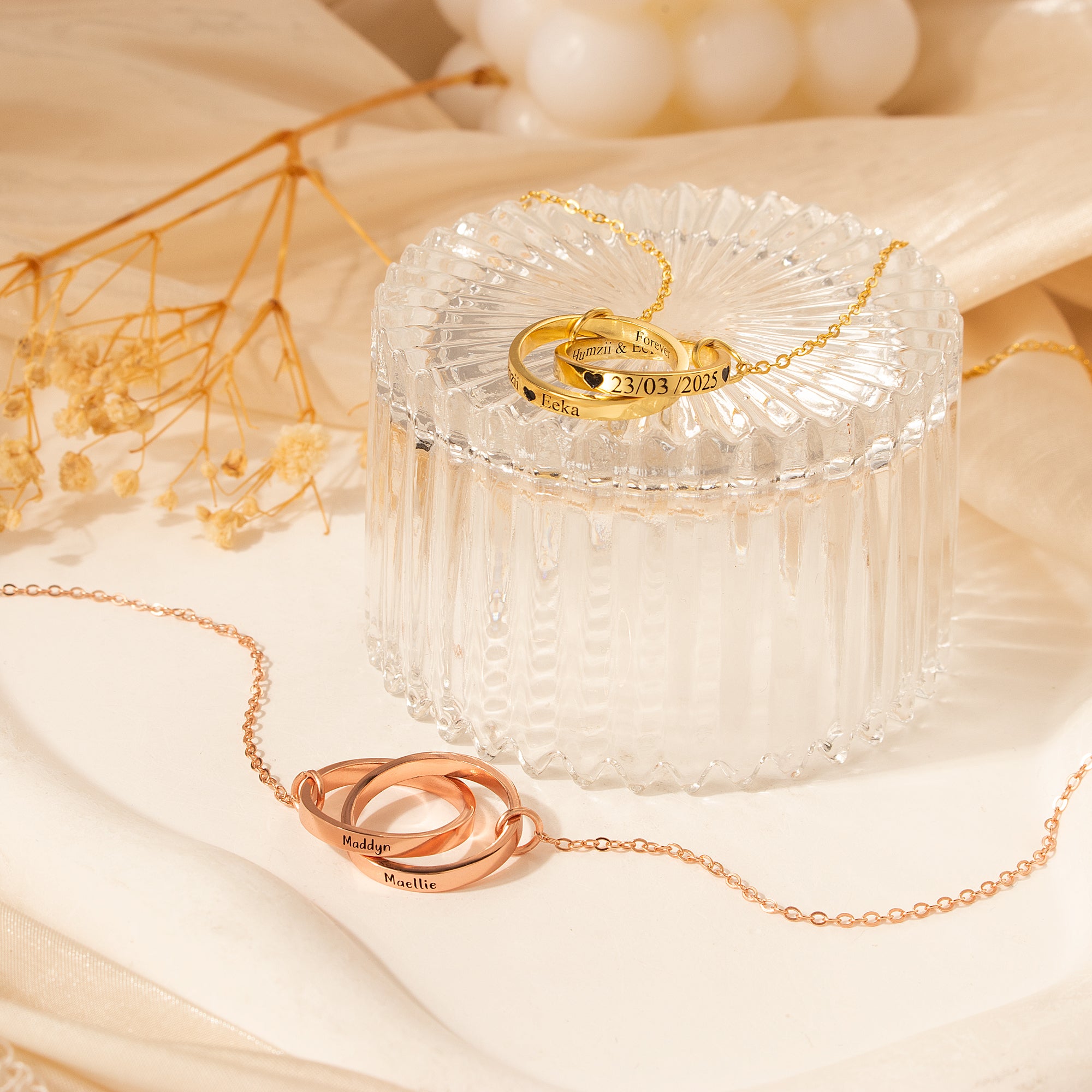 Interlocking Rings Necklace