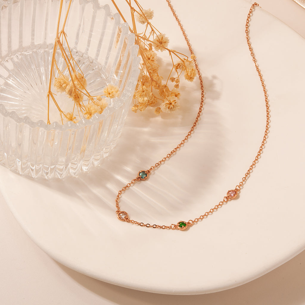Multi Birthstone Necklace