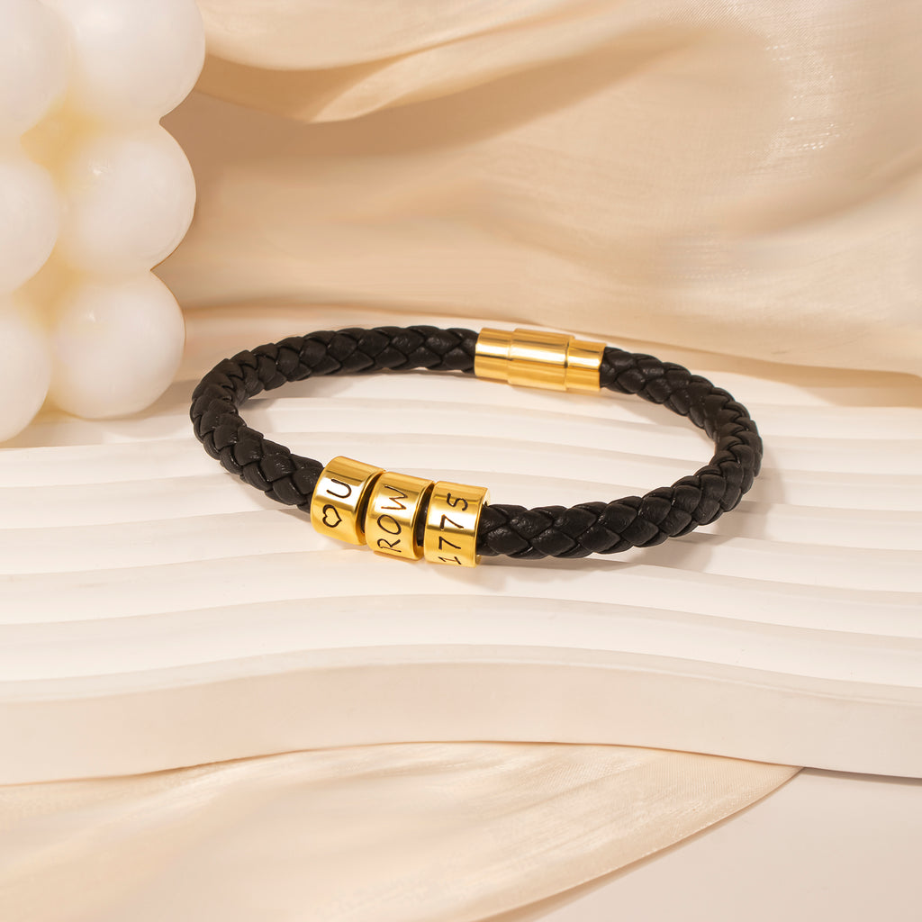 Custom Braided Rope Bead Bracelet