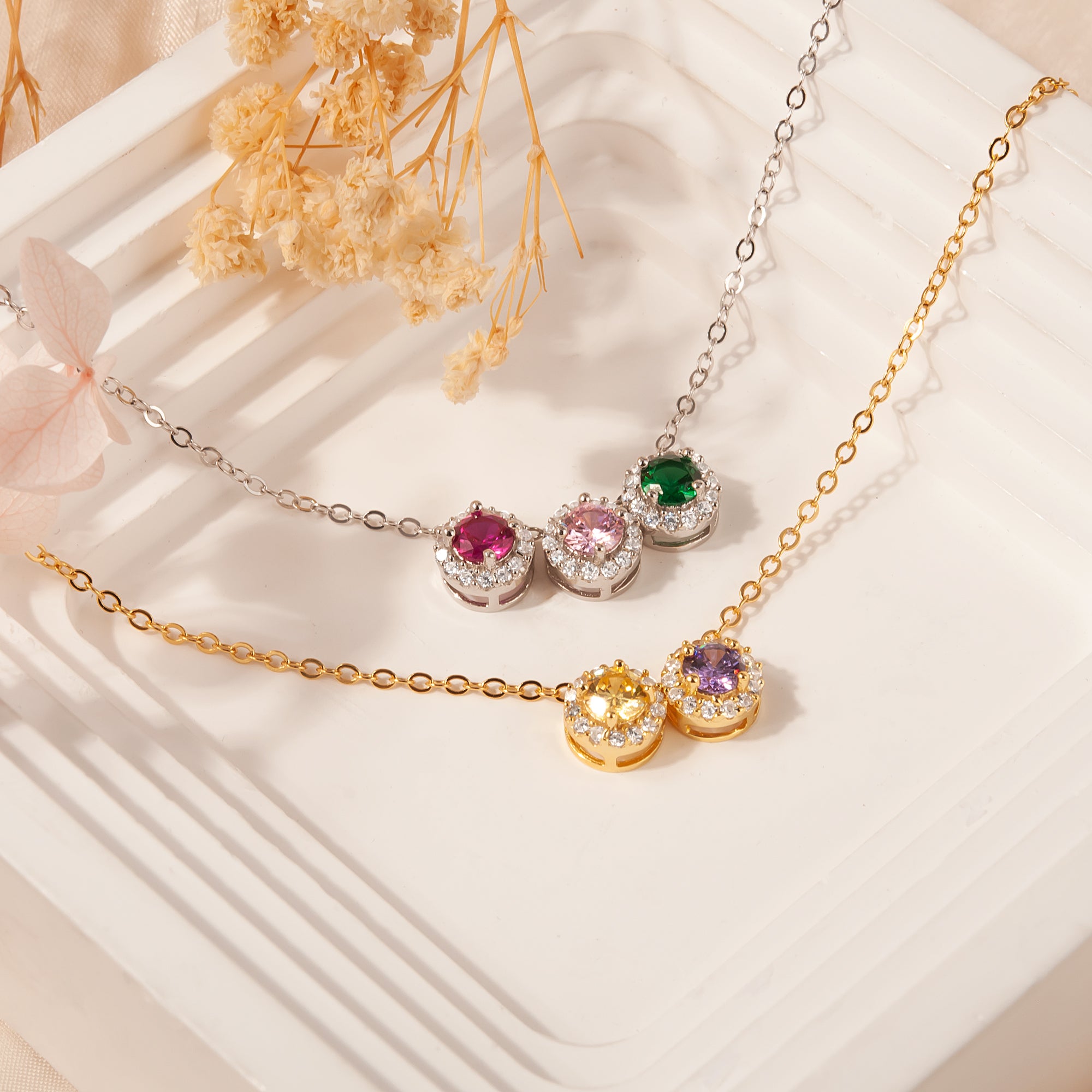 Sparkling Birthstone Necklace