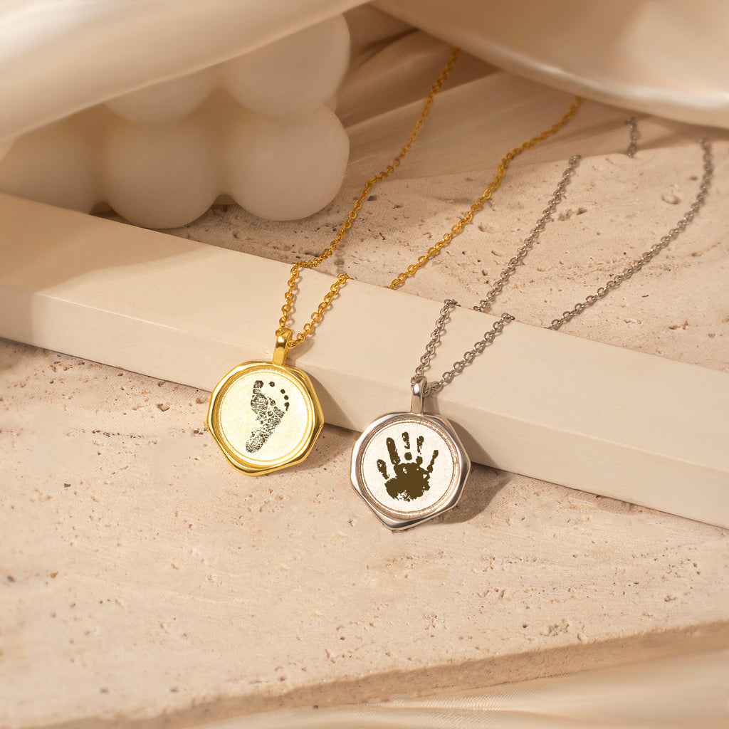 Fingerprint Stamped Necklace