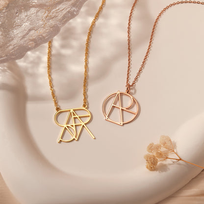 Unique Design Name Logo Necklace