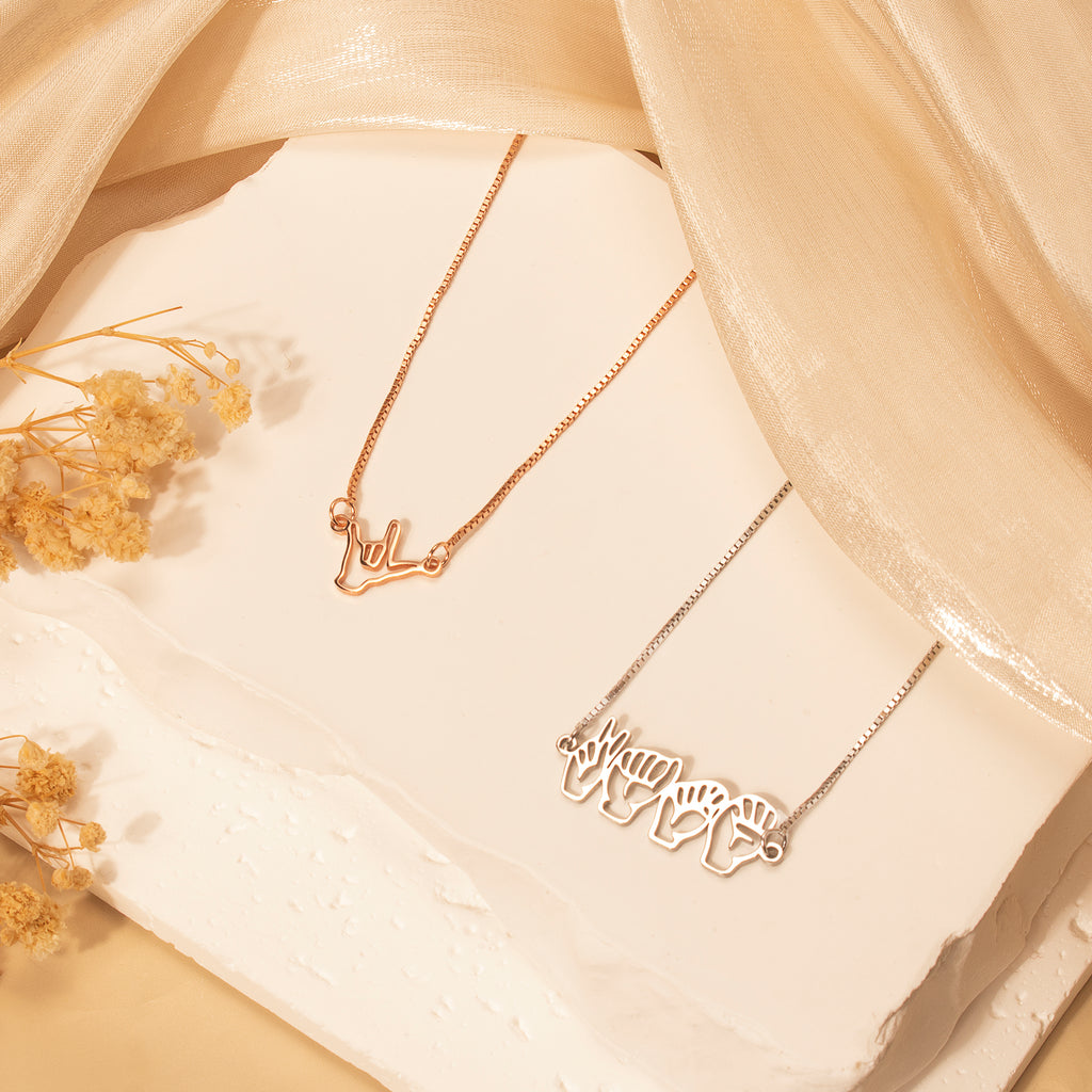 Custom Sign Language Bracelet