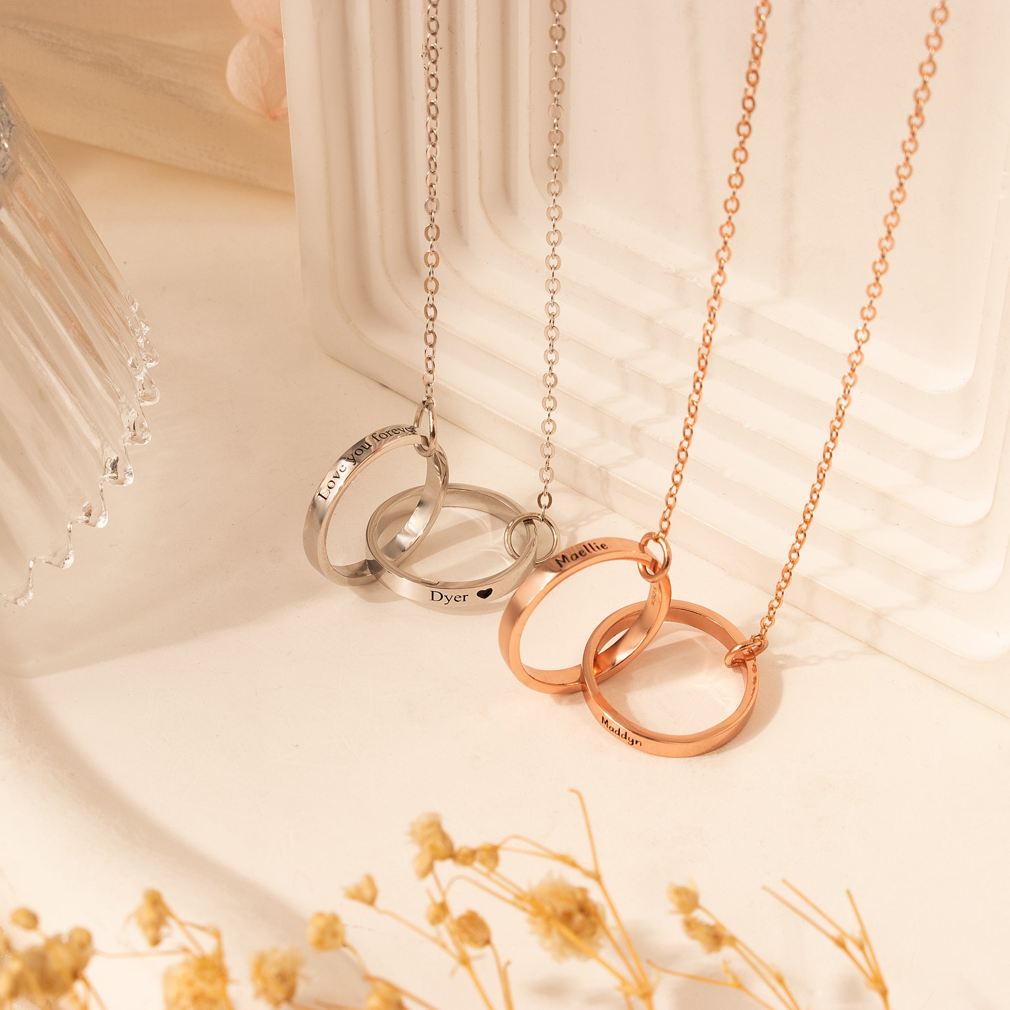 Interlocking Rings Necklace