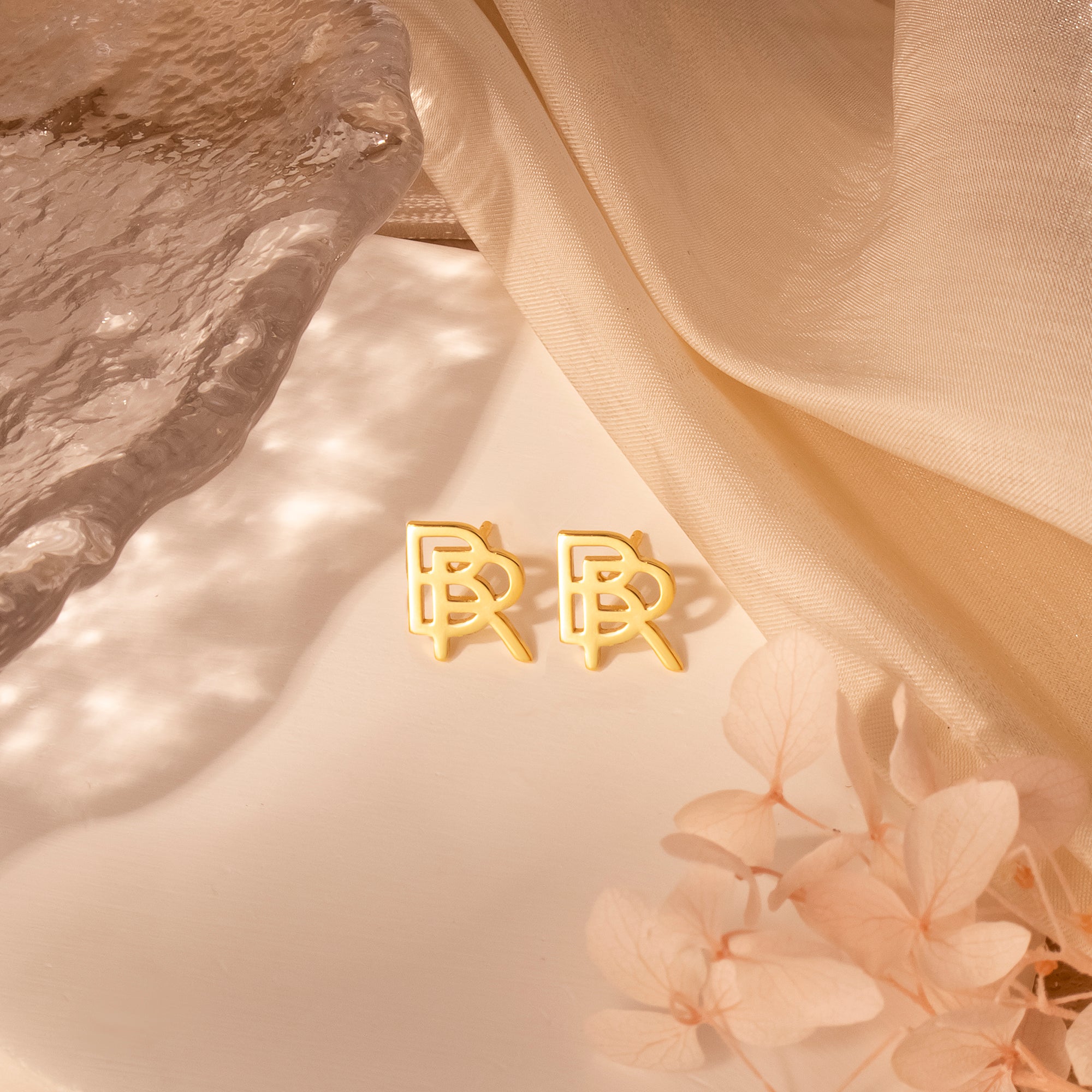 Personalized 2 Initial Earrings