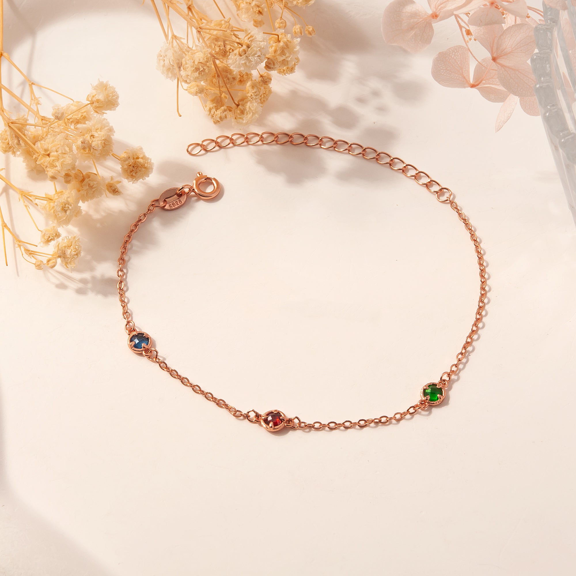Multi Birthstone Bracelet