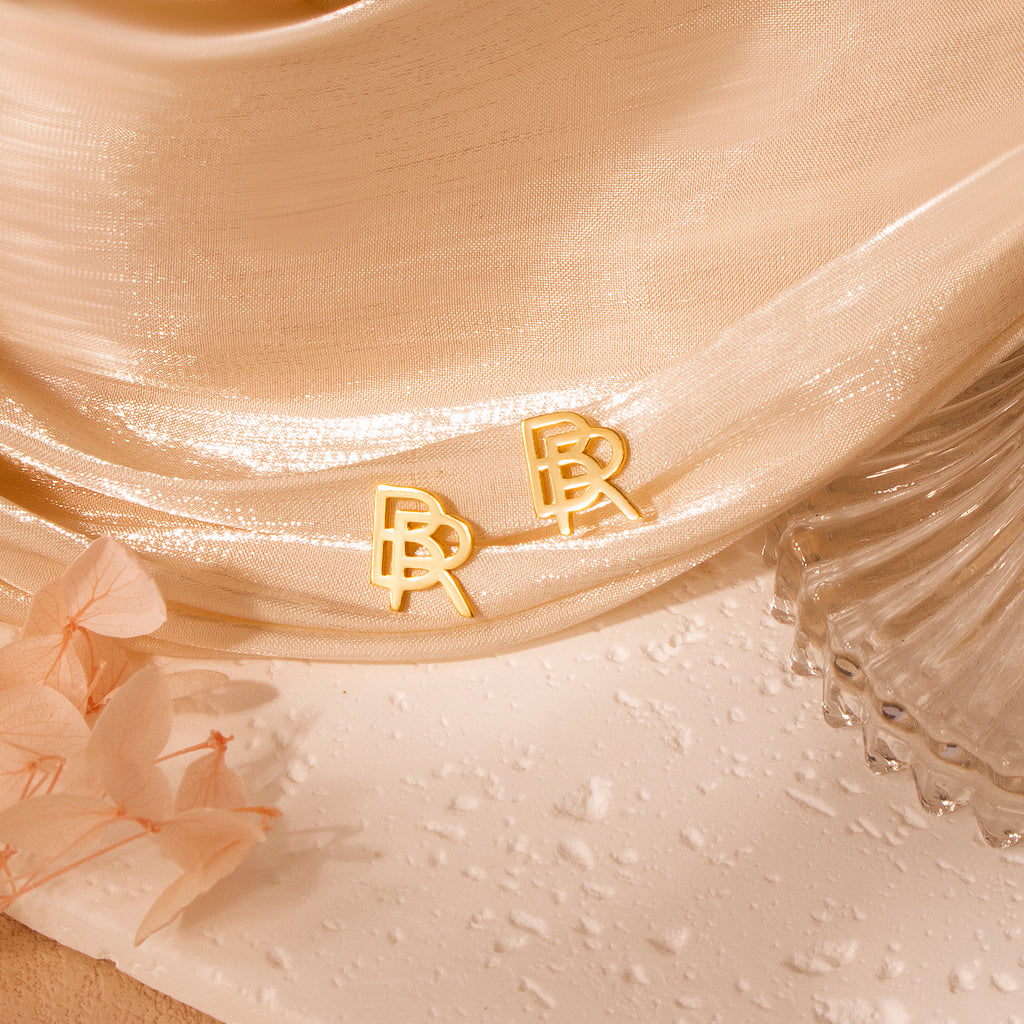 Personalized 2 Initial Earrings