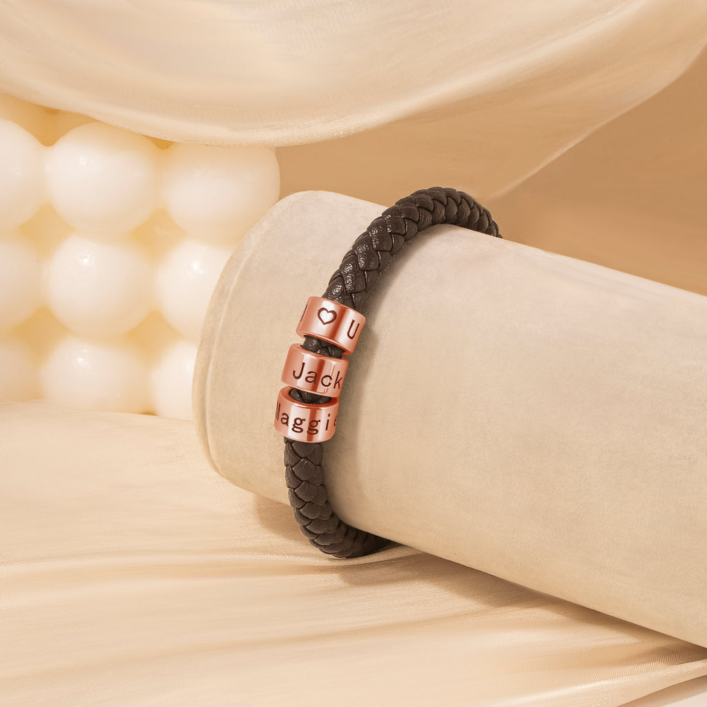 Custom Braided Rope Bead Bracelet