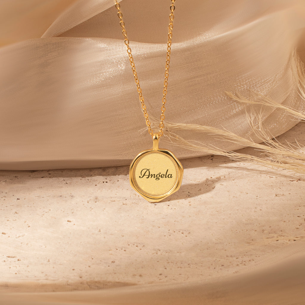 Custom Text Stamped Necklace