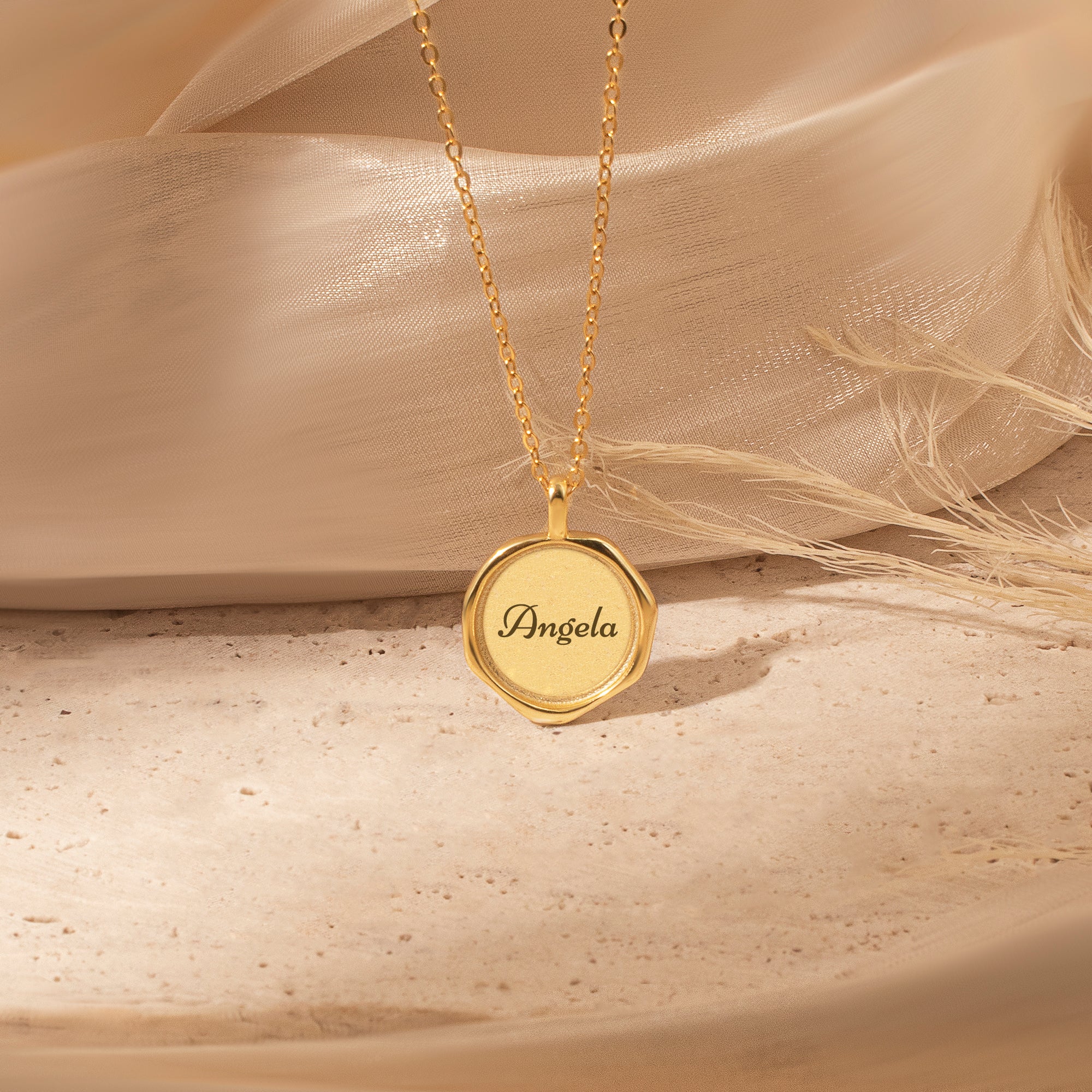 Custom Text Stamped Necklace