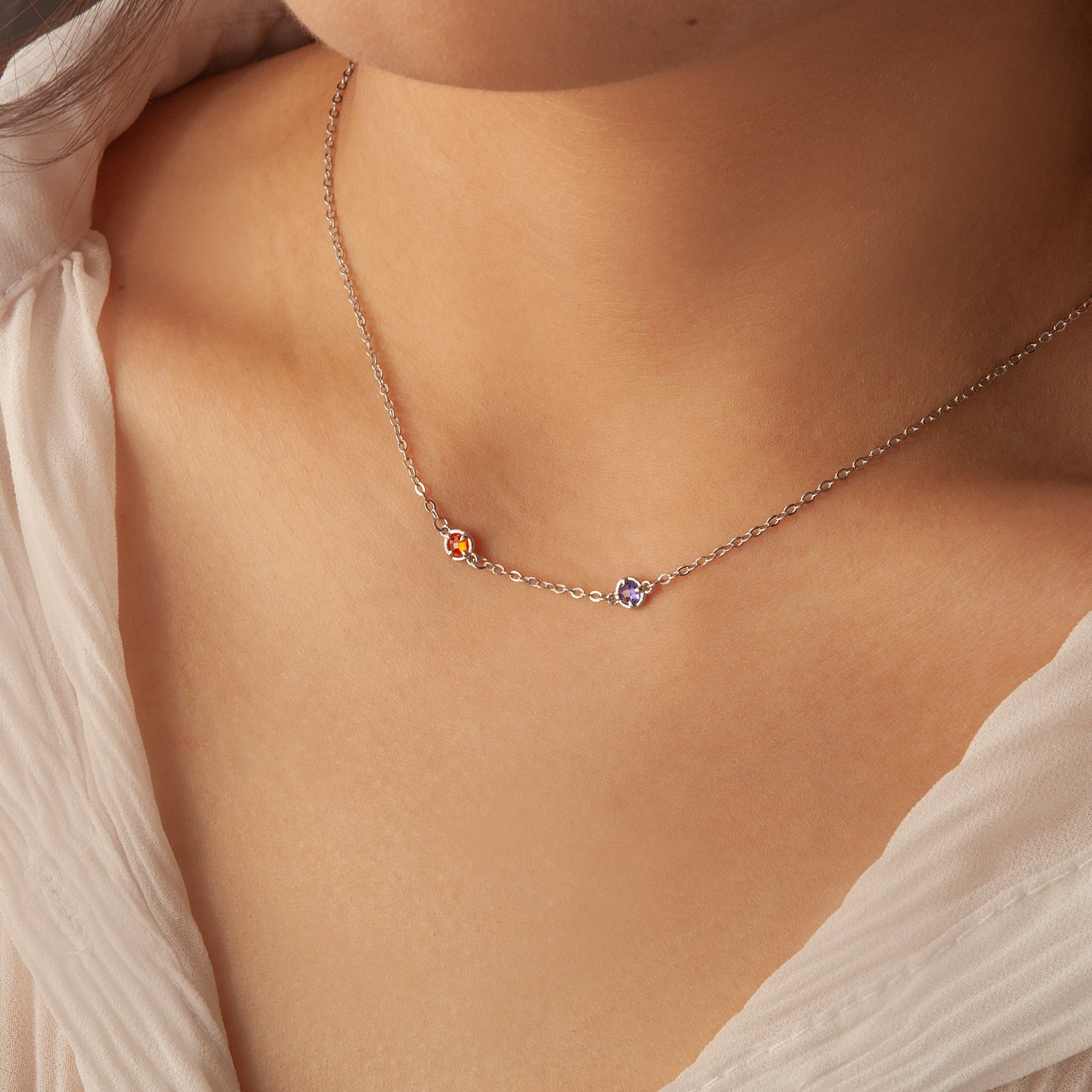 Multi Birthstone Necklace