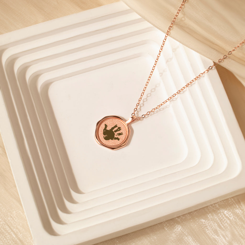 Fingerprint Stamped Necklace