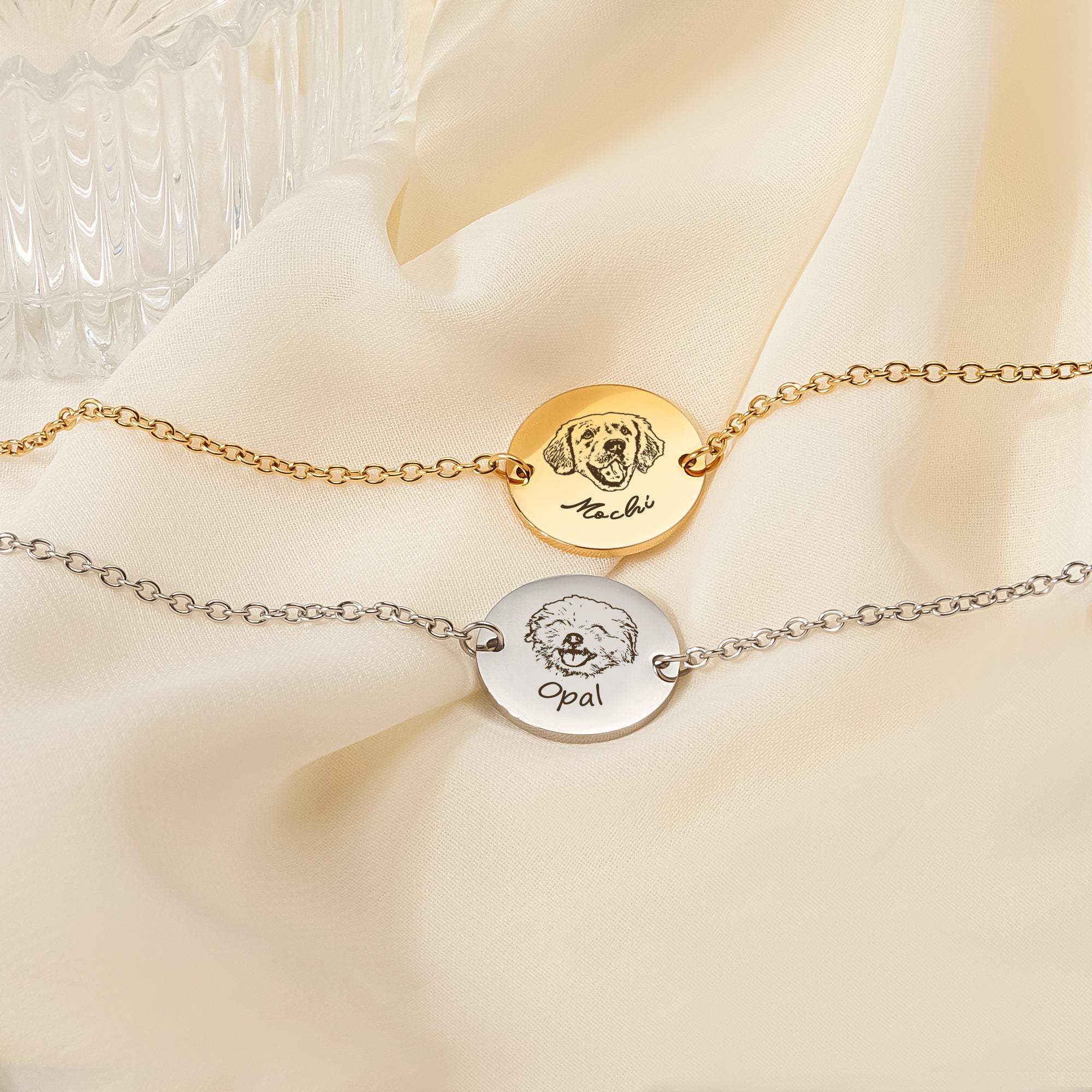 Custom 18MM Pet Portrait Charm Bracelet