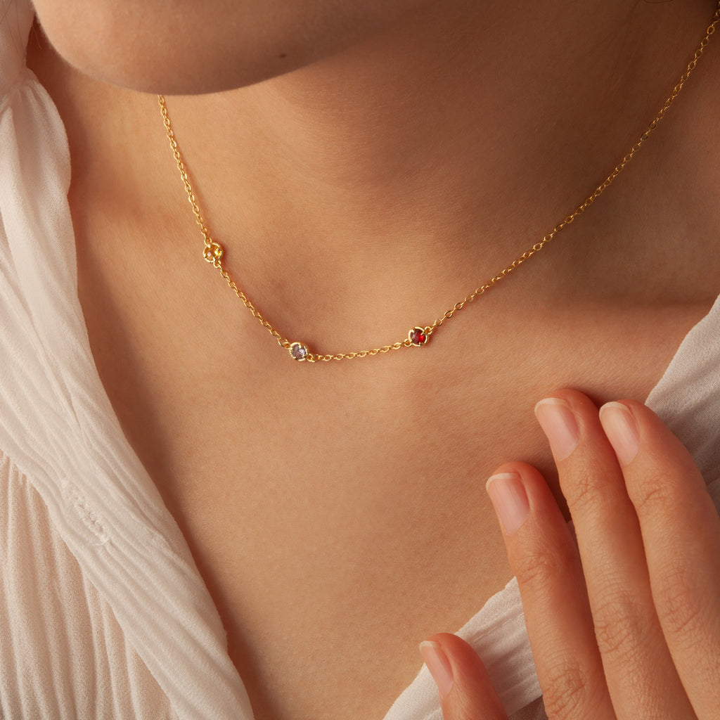 Multi Birthstone Necklace