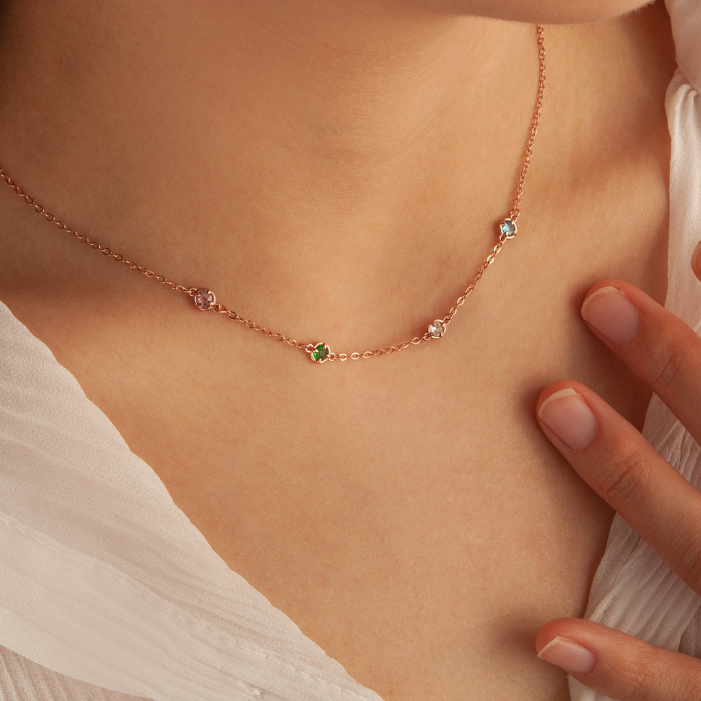 Multi Birthstone Necklace