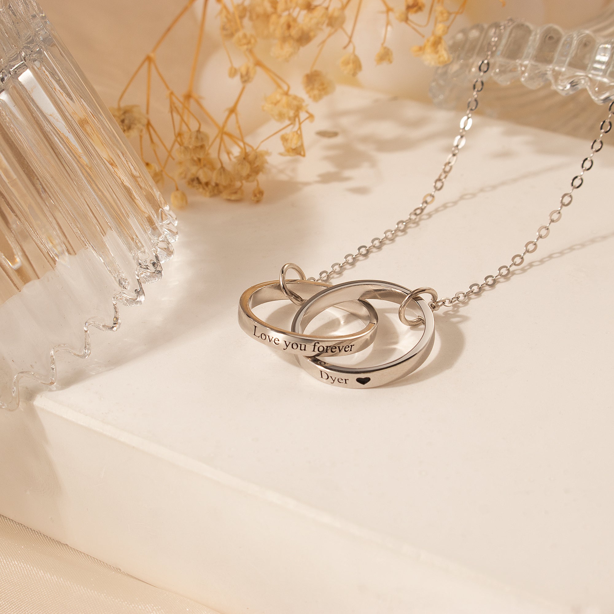 Interlocking Rings Necklace