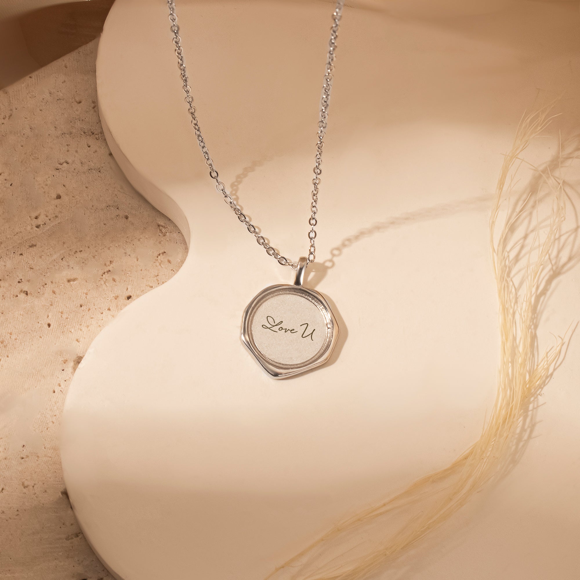 Custom Text Stamped Necklace