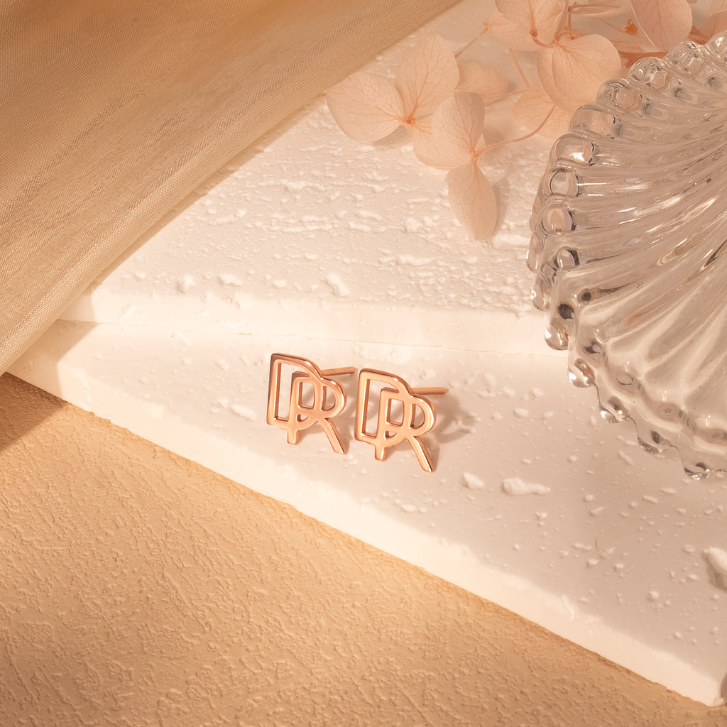 Personalized 2 Initial Earrings