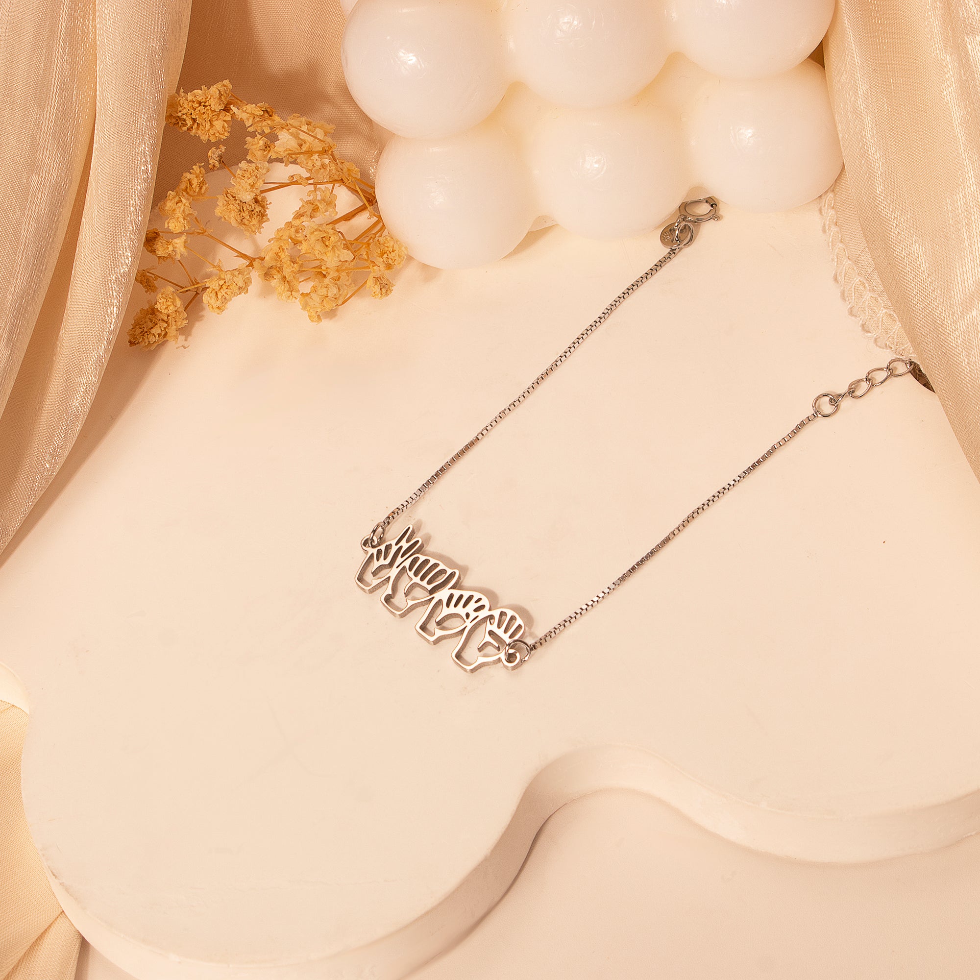 Custom Sign Language Bracelet