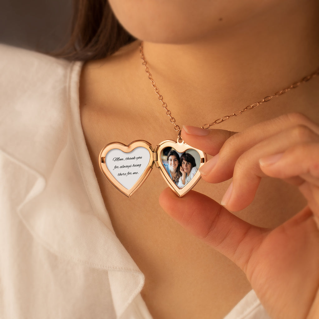 Double Hearts Photo Locket
