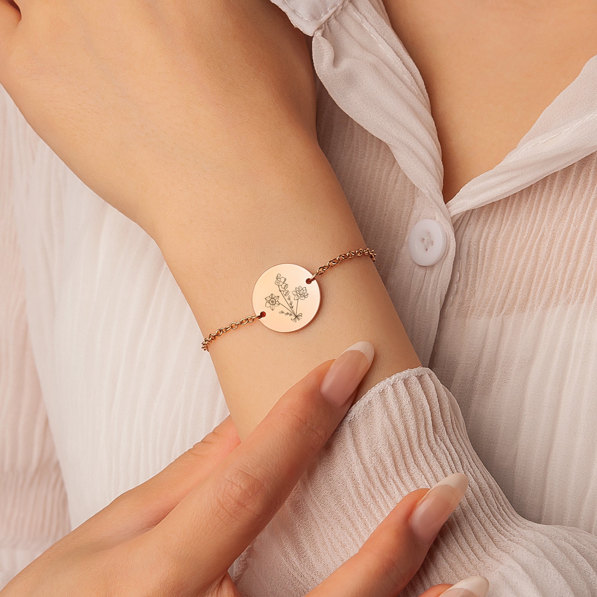 Custom Build Your Own Bouquet 18MM Charm Bracelet