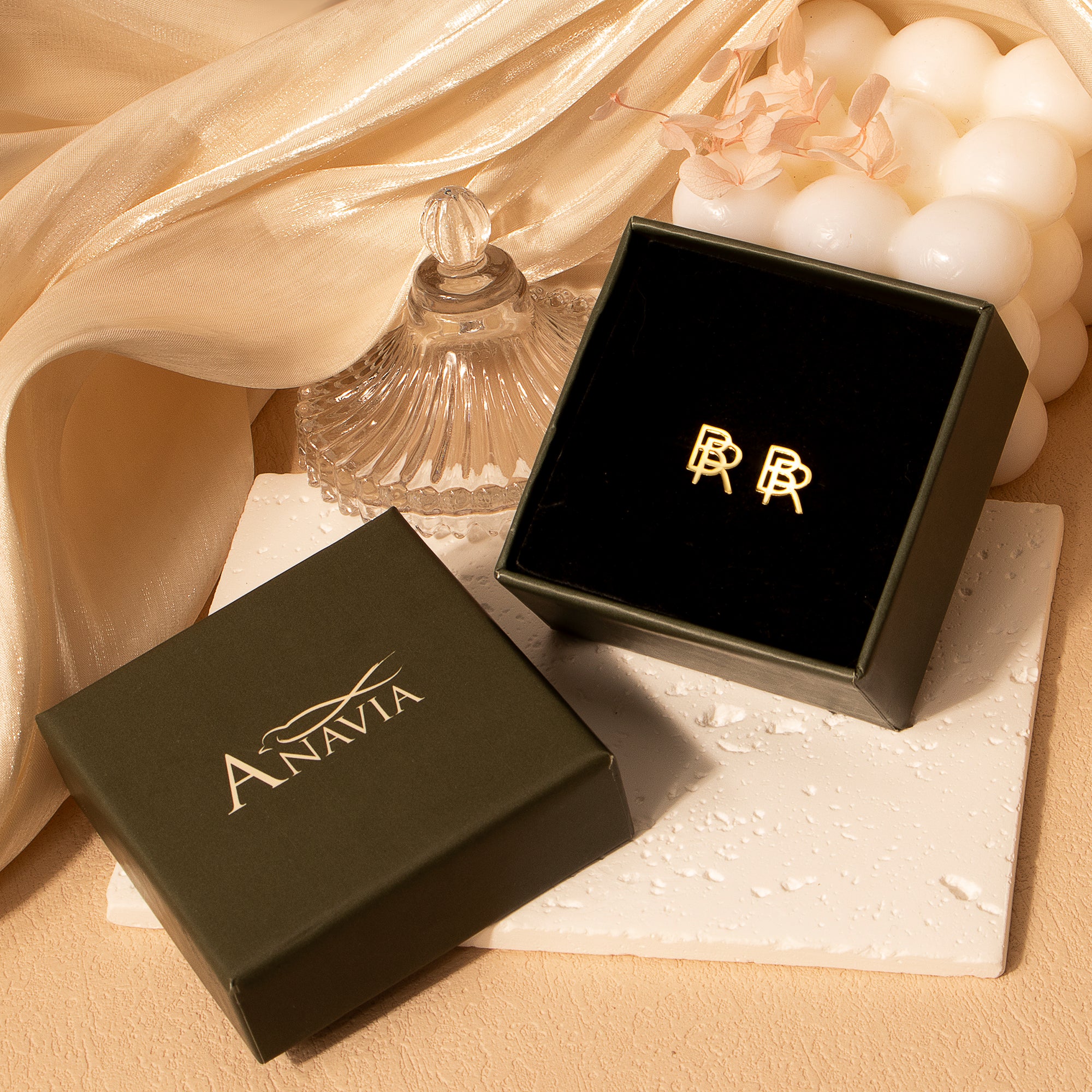 Personalized 2 Initial Earrings