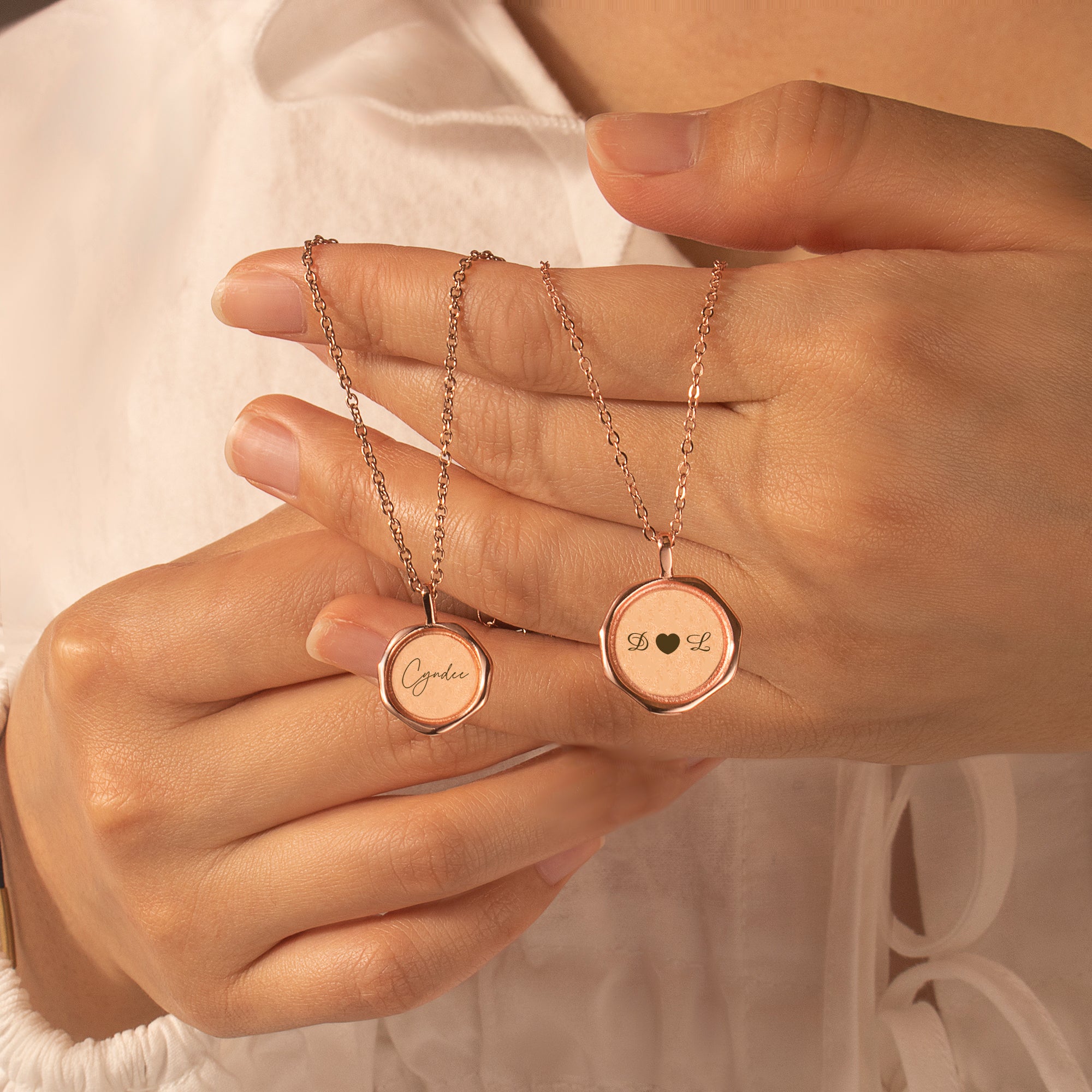 Custom Text Stamped Necklace