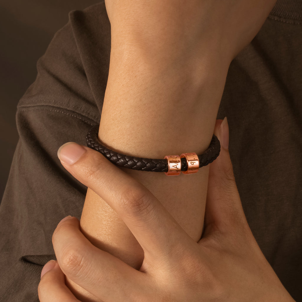 Custom Braided Rope Bead Bracelet