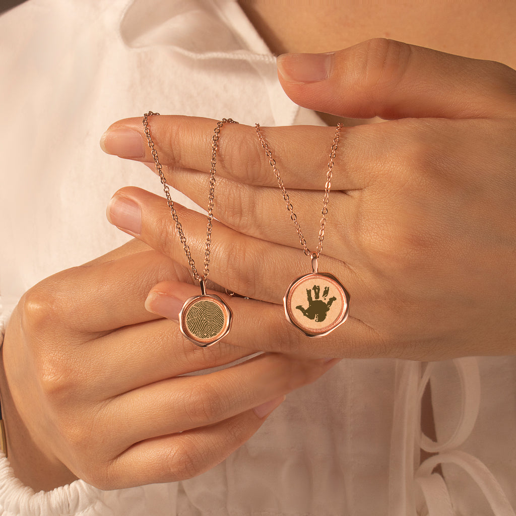 Fingerprint Stamped Necklace