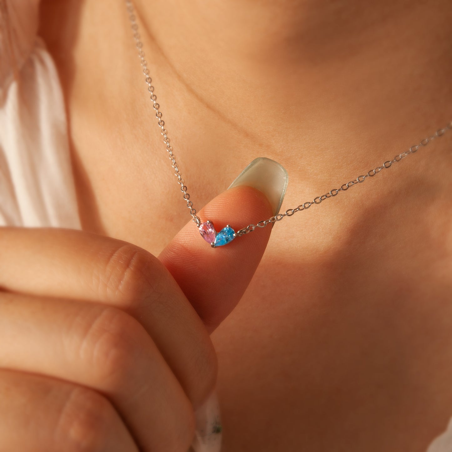 Birthstone Heart Necklace