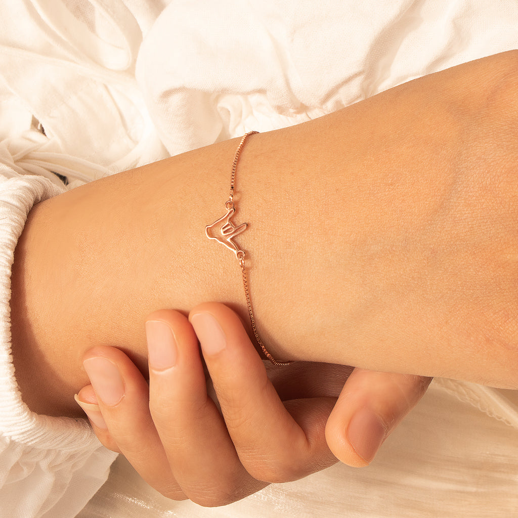 Custom Sign Language Bracelet